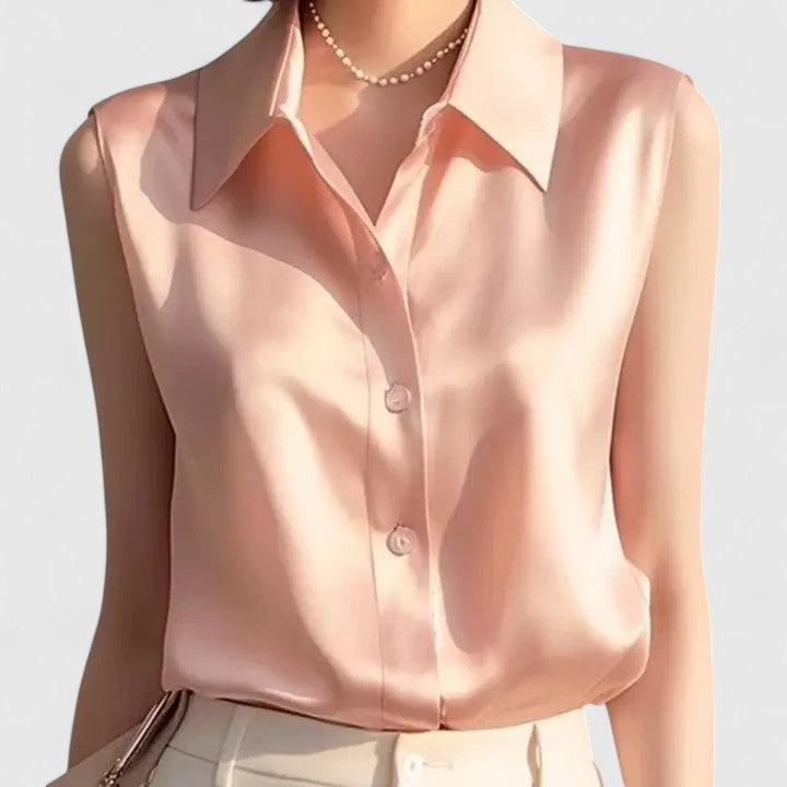 Argemil – Blusa de Cetim com Laço