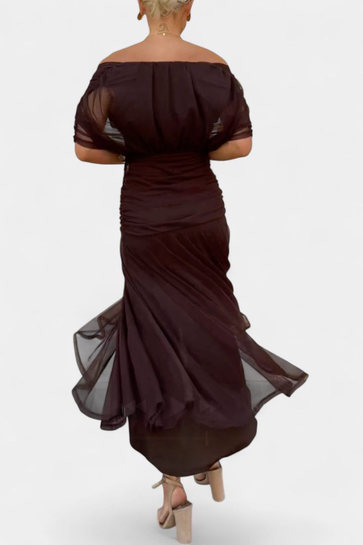Vilarandelo – Vestido Largo de Flores com Decote em V