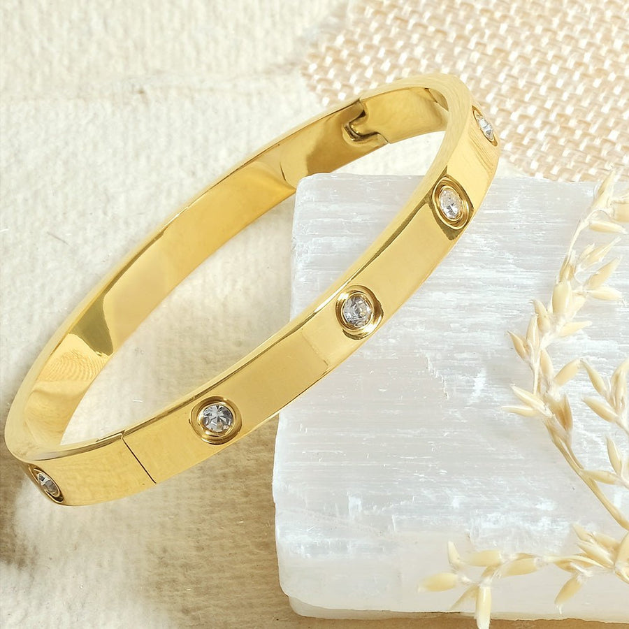 Caniçal – Pulseira Bangle com Cristais