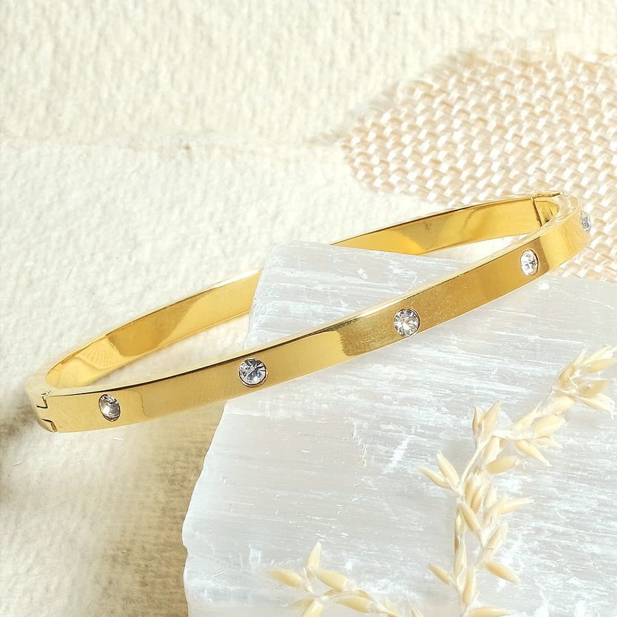 Caniçal – Pulseira Bangle com Cristais