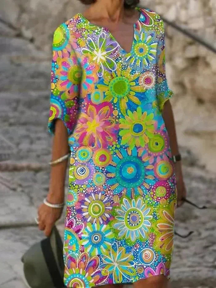 Martim Longo – Vestido Floral Colorido