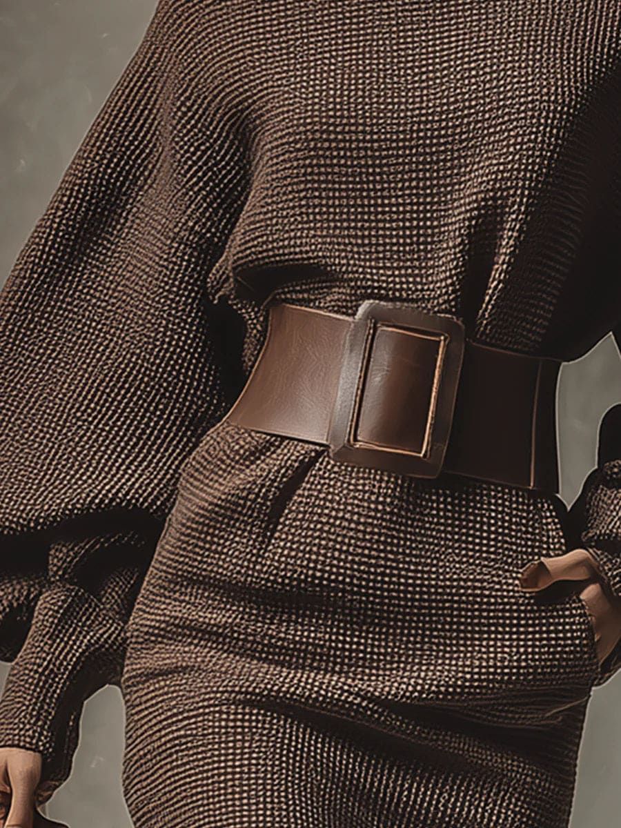 Évoramonte – Vestido Mini de Malha com Cinto