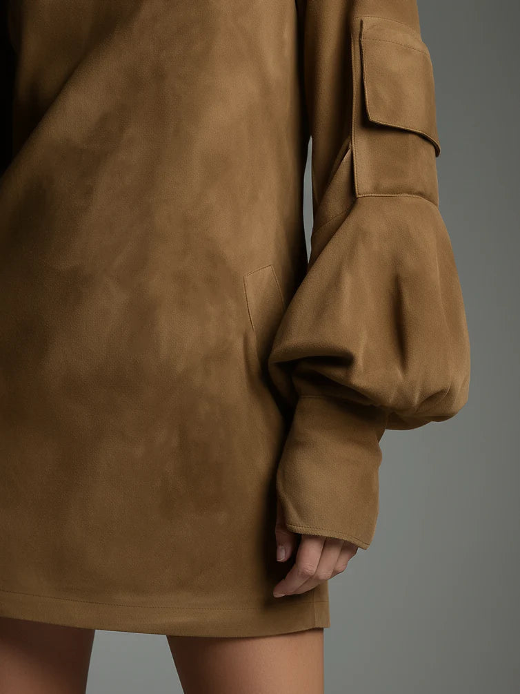 Loriga – Vestido Mini de Camurça