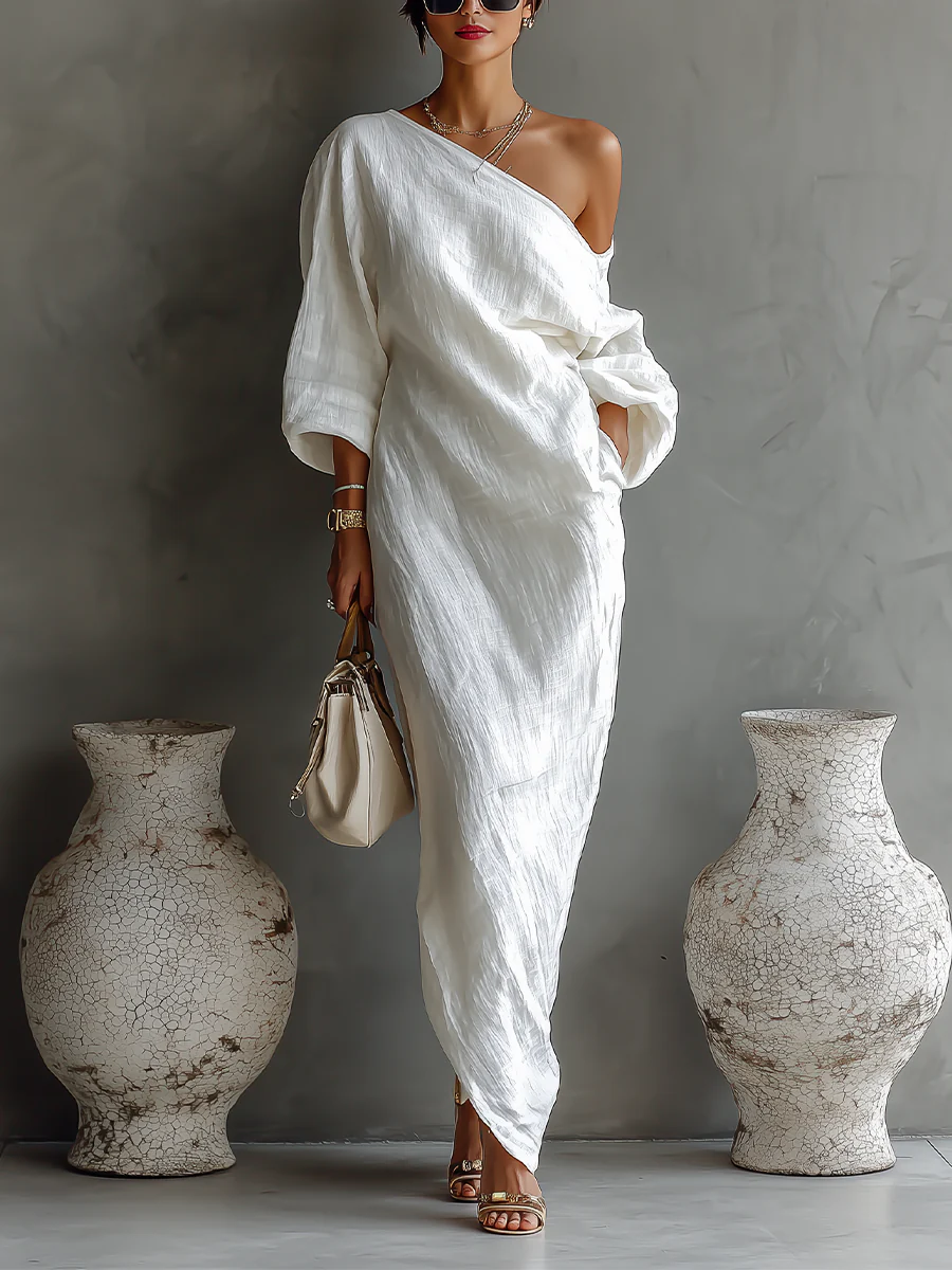 Vilar Chão – Vestido Longo de Uma Alça