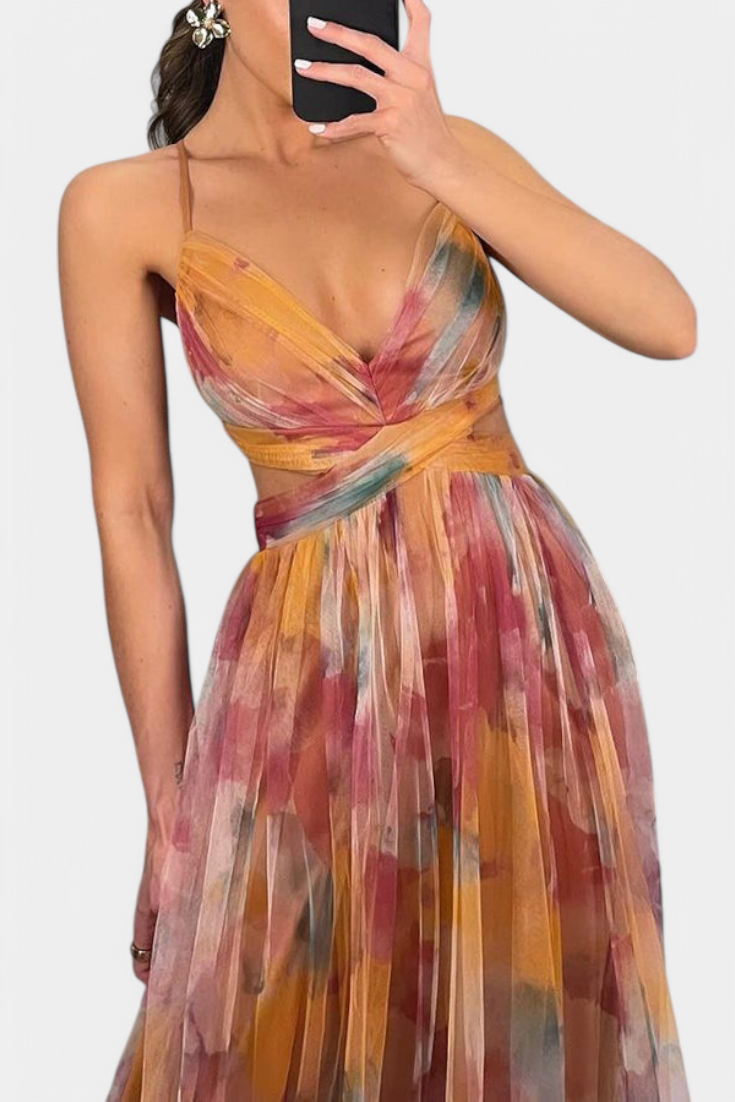 Oliveira de Frades – Vestido Maxi Floral