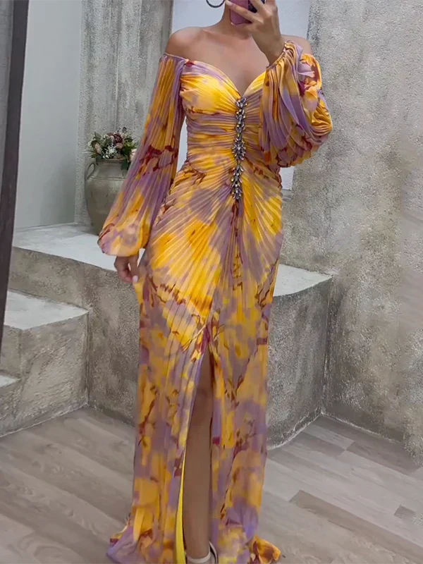 Dornelas – Vestido de Cerimónia com Decote em V