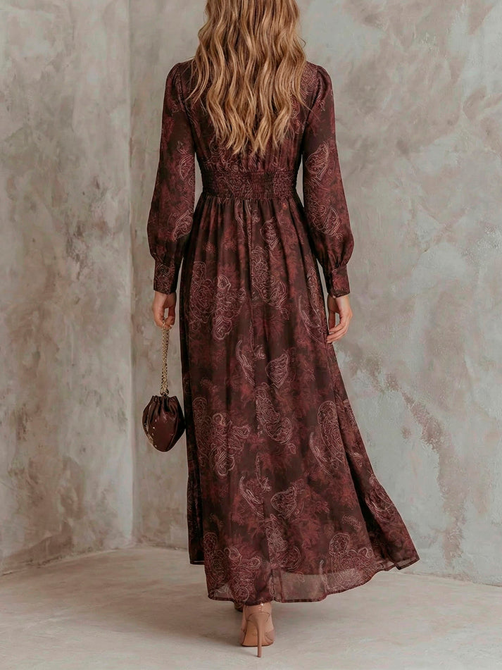 Argozelo – Vestido Amplo com Padrão Paisley
