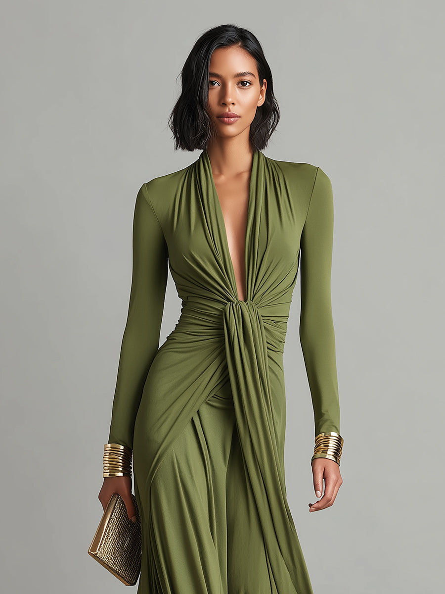 Paços de Ferreira – Vestido Maxi de Seda