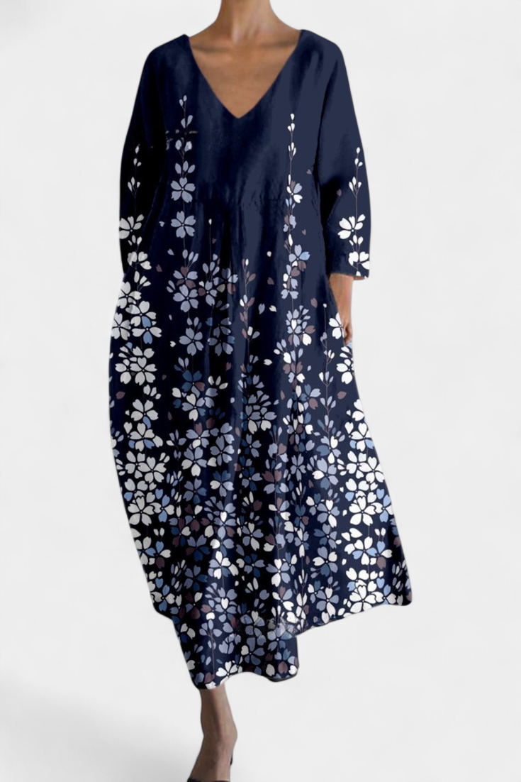 Reguengos – Vestido Fluido com Decote em V