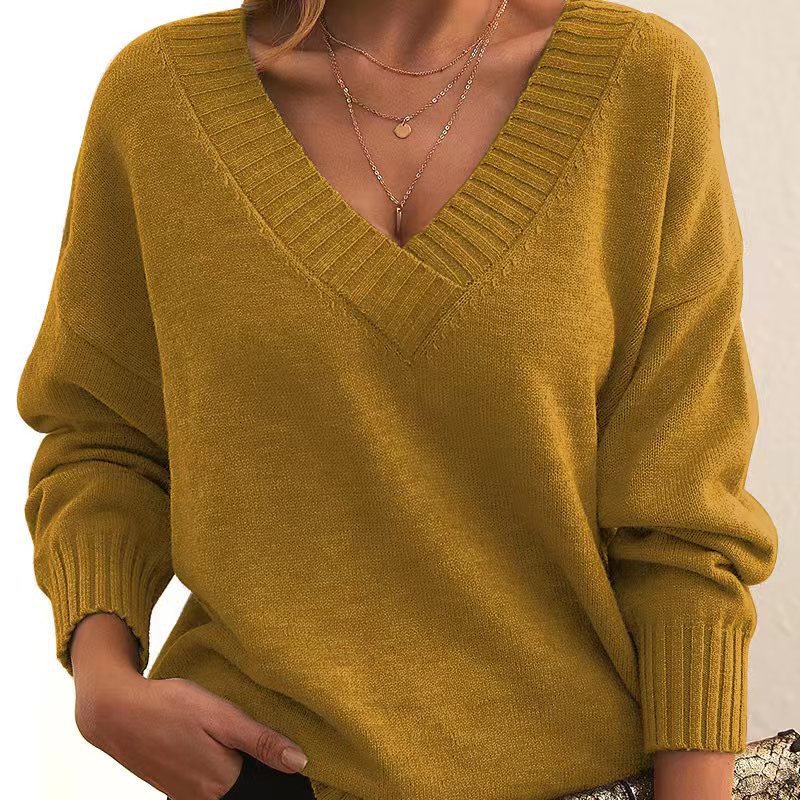 Mina de São Domingos – Camisola de Malha com Decote em V