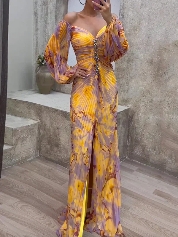 Dornelas – Vestido de Cerimónia com Decote em V