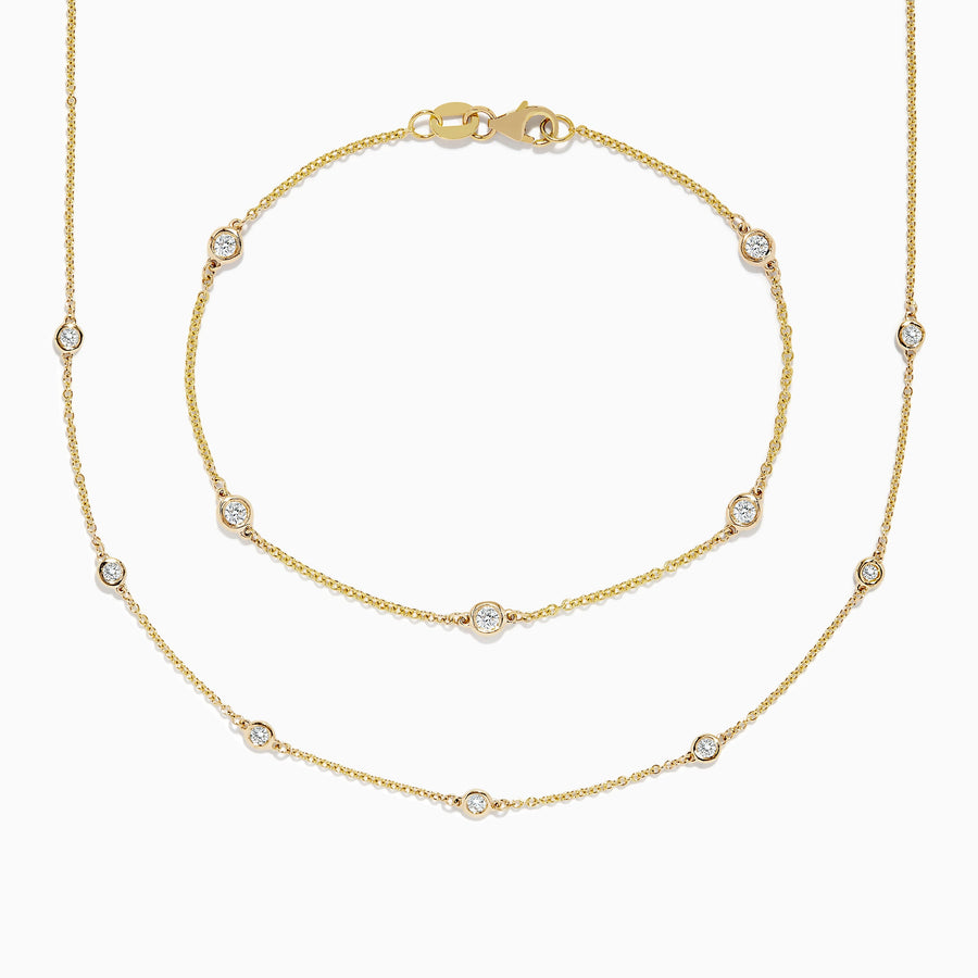 Santa Maria – Conjunto Colar e Pulseira com Cristais
