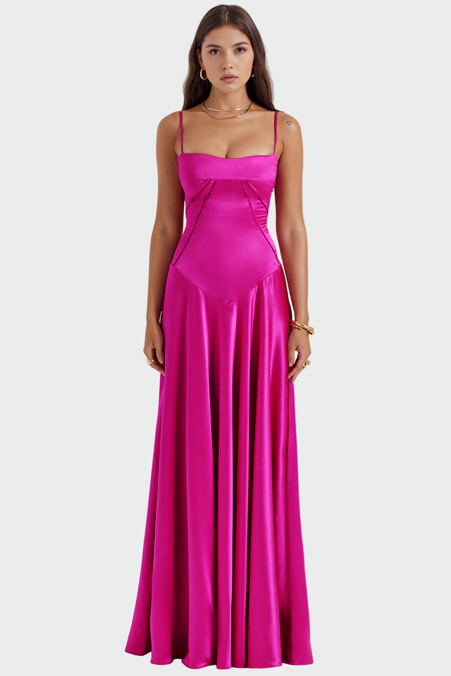 Oliveira de Azeméis – Vestido Maxi de Cetim