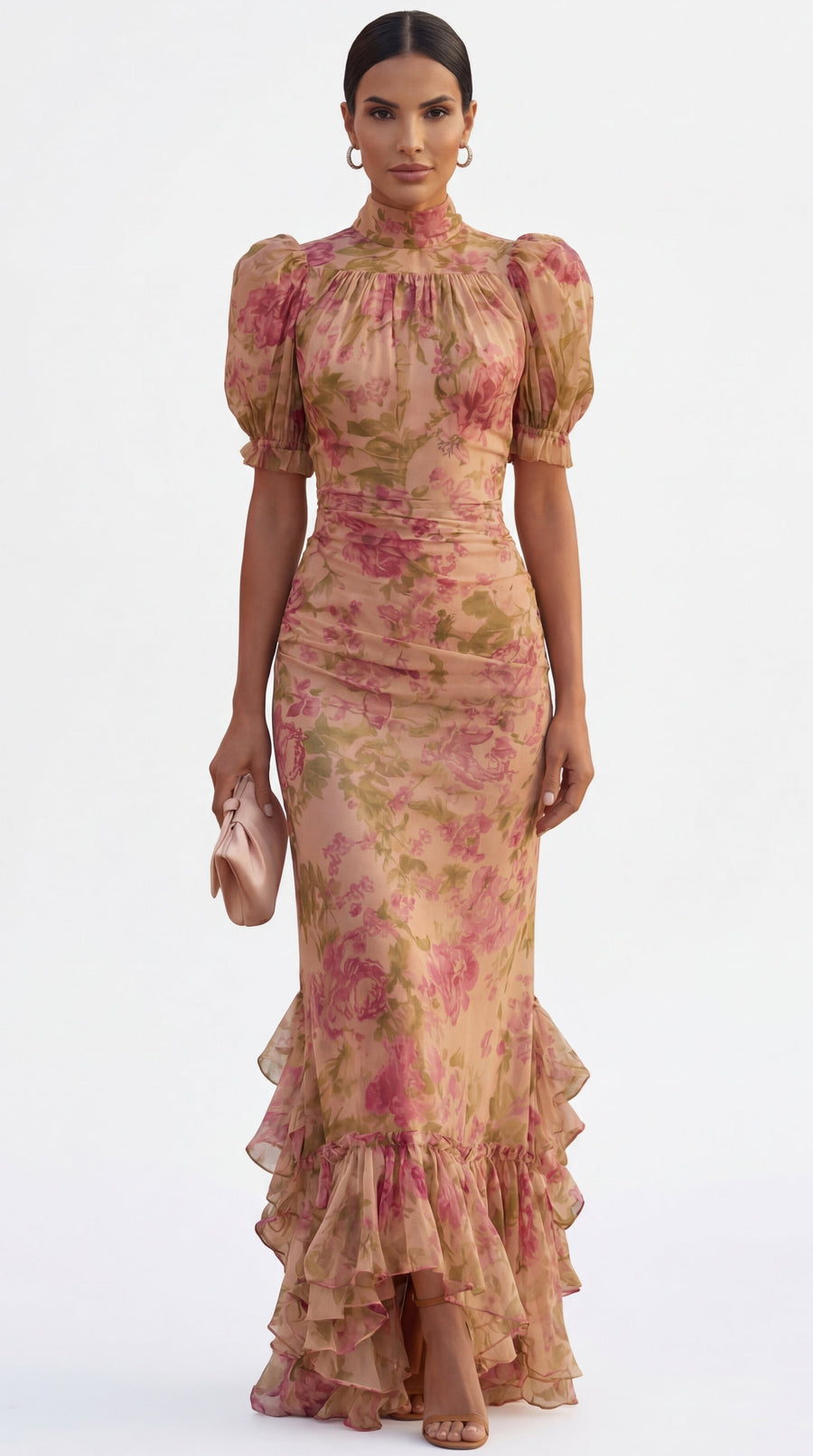 Sabrosa – Vestido Floral em Aguarela