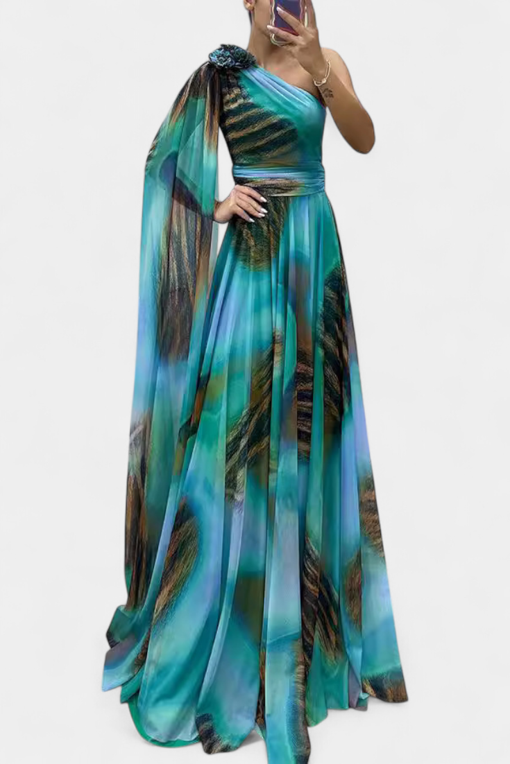 Montemor-o-Velho – Vestido Maxi de Um Ombro