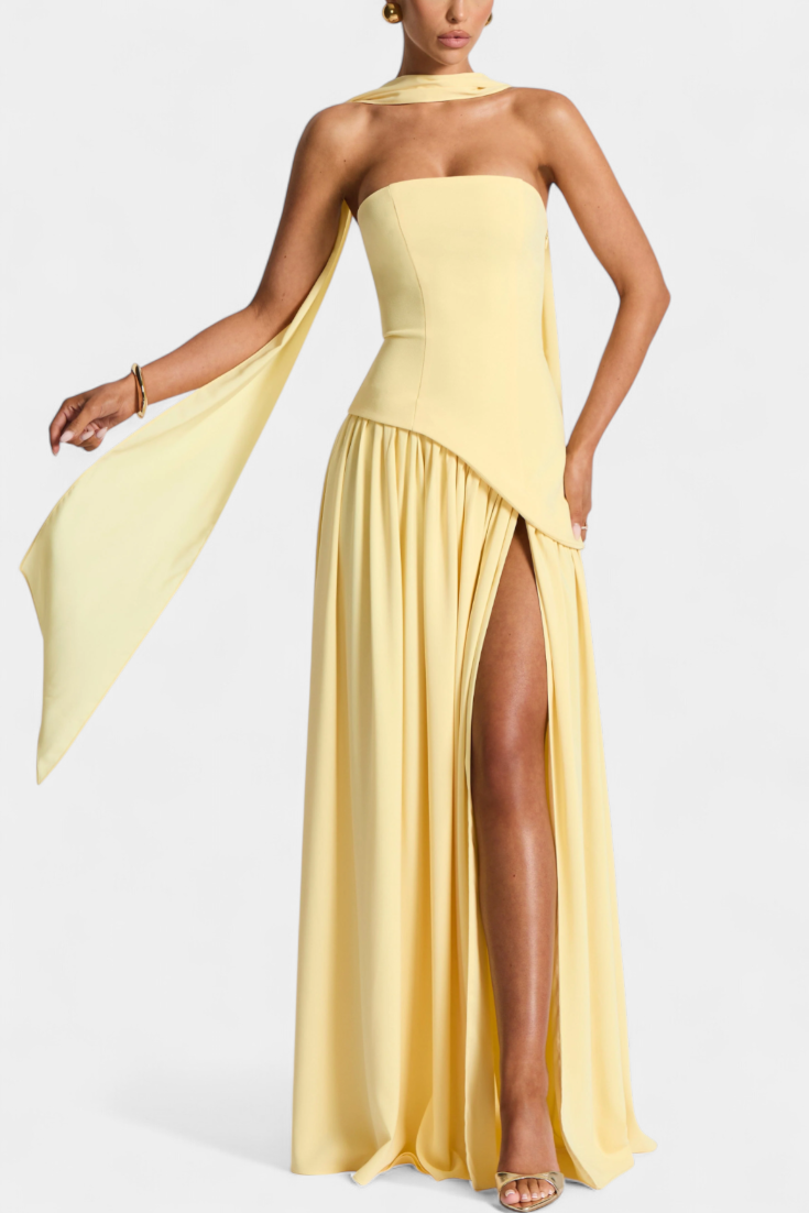 Oliveira do Hospital – Vestido Maxi de Chiffon