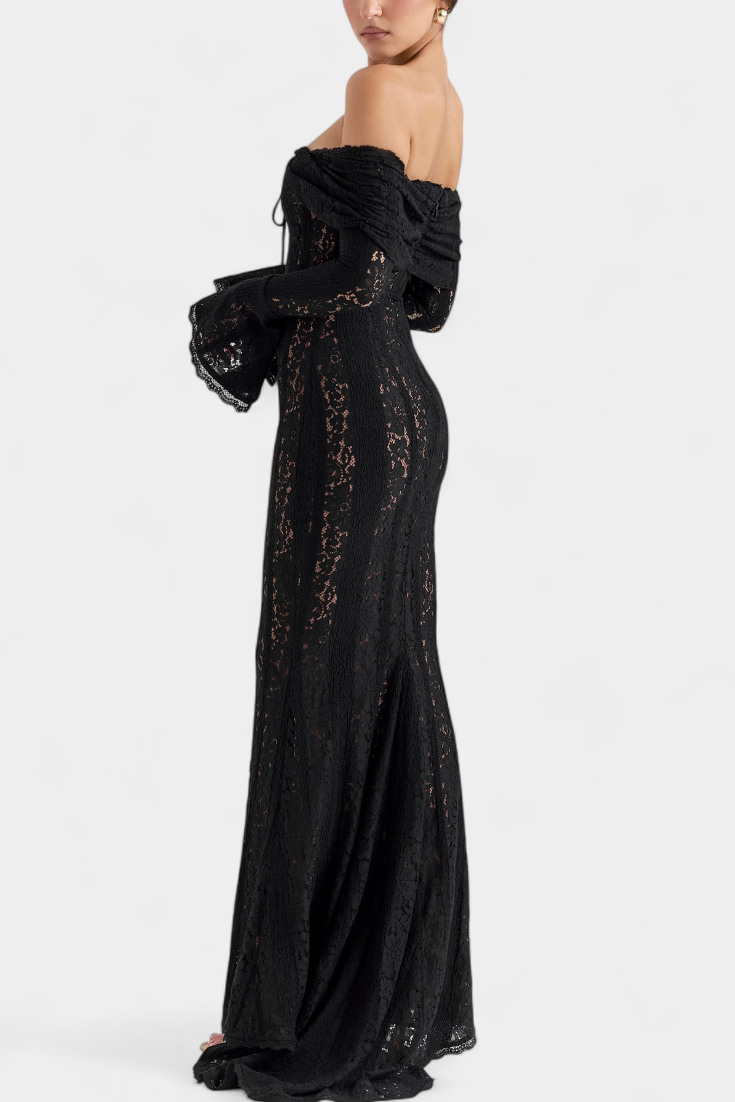 São Pedro do Sul – Vestido Maxi de Renda