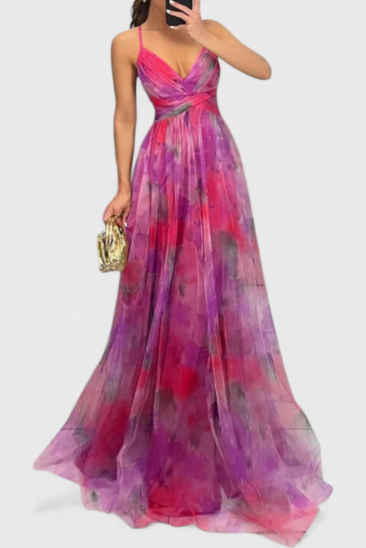 Oliveira de Frades – Vestido Maxi Floral
