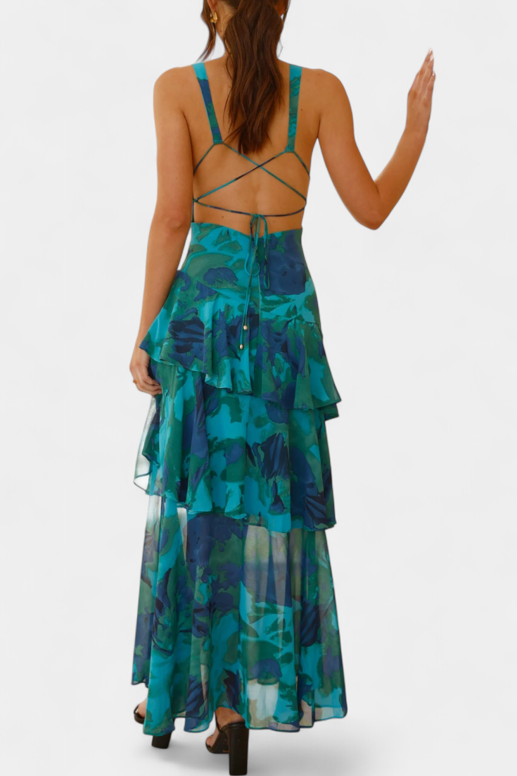 Benavila – Vestido de Chiffon em Camadas