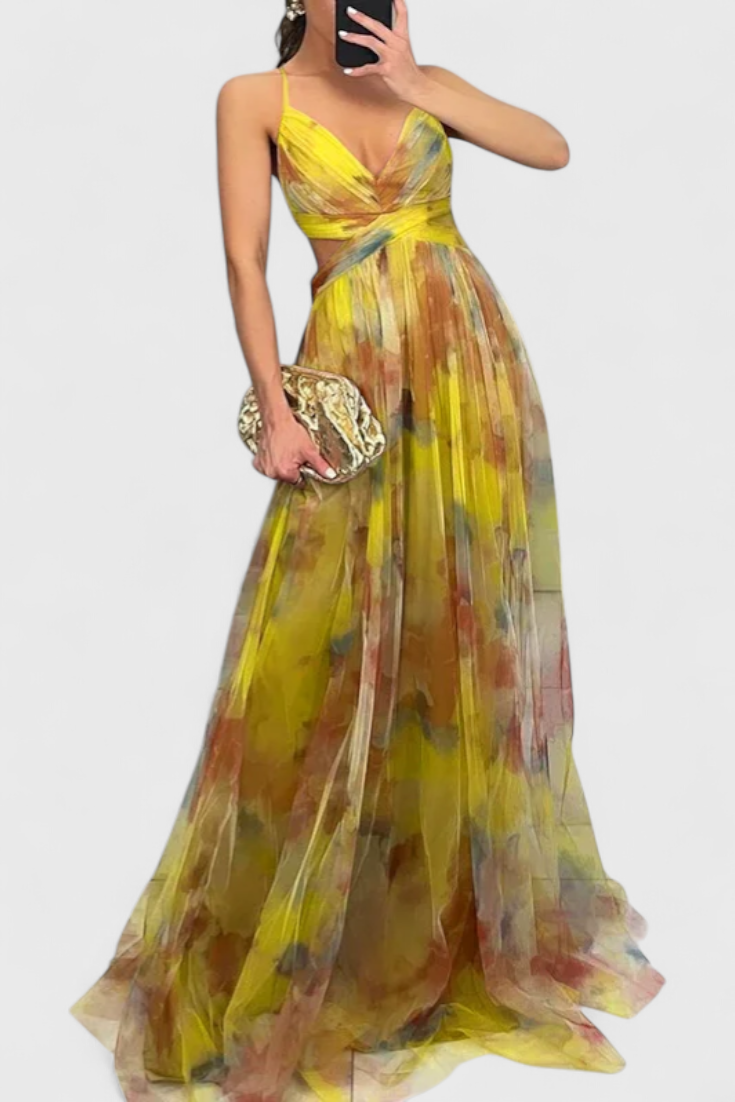 Oliveira de Frades – Vestido Maxi Floral