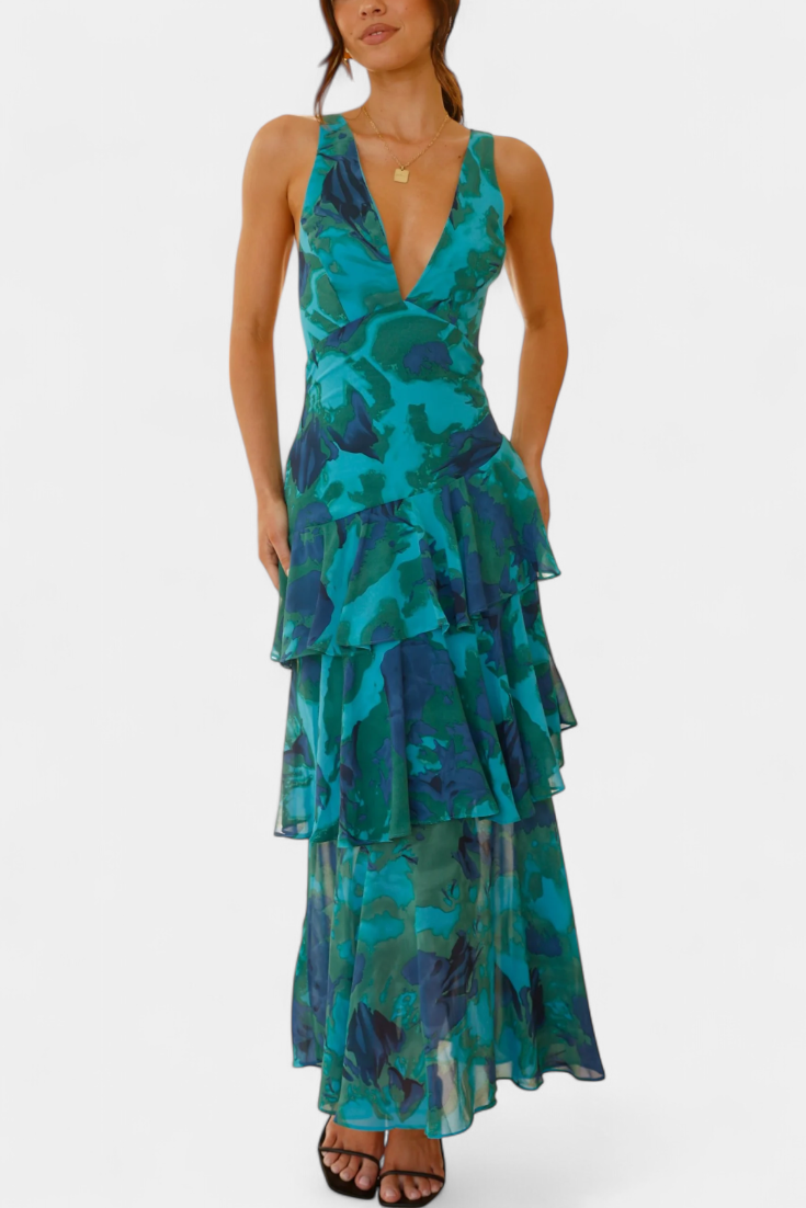 Benavila – Vestido de Chiffon em Camadas