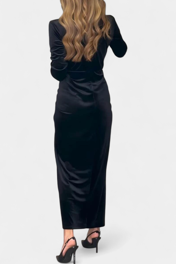 Tábua – Vestido Maxi com Racha Frontal
