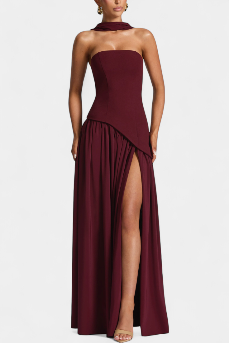 Oliveira do Hospital – Vestido Maxi de Chiffon