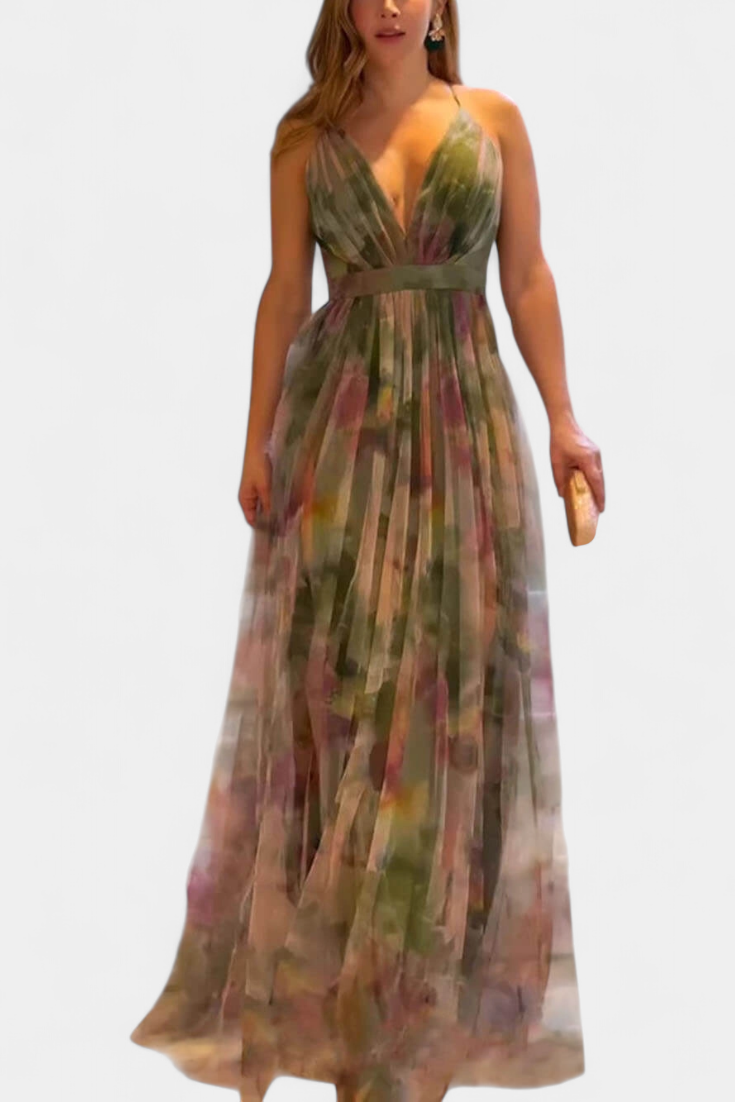 Oliveira de Frades – Vestido Maxi Floral