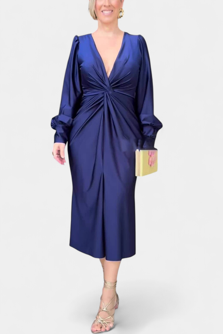 Condeixa – Vestido Maxi de Manga Comprida