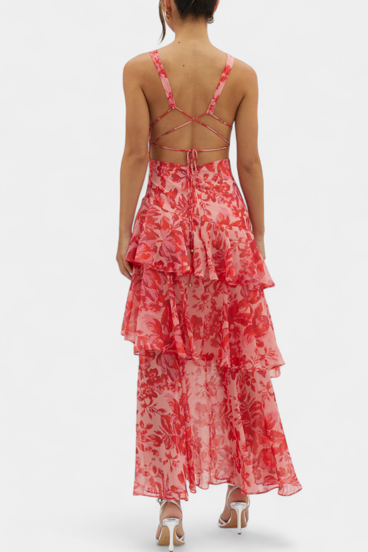 Benavila – Vestido de Chiffon em Camadas