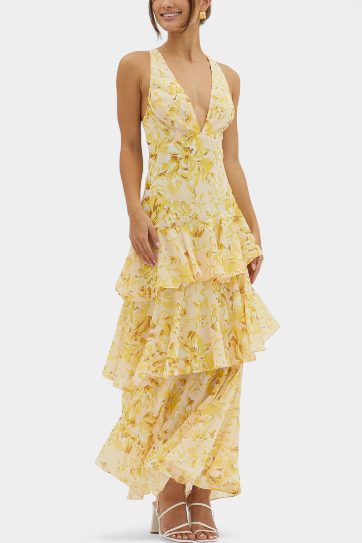 Benavila – Vestido de Chiffon em Camadas