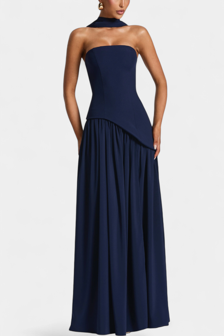 Oliveira do Hospital – Vestido Maxi de Chiffon