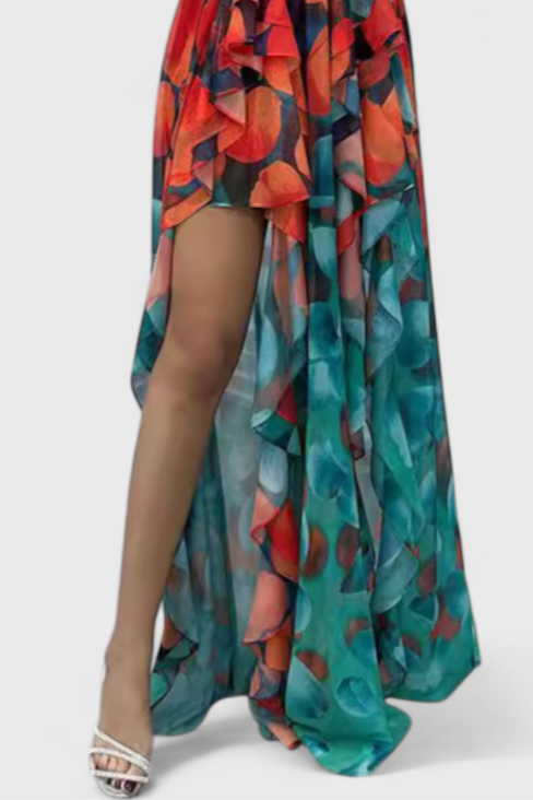 Castro Daire – Vestido Maxi de Folhos