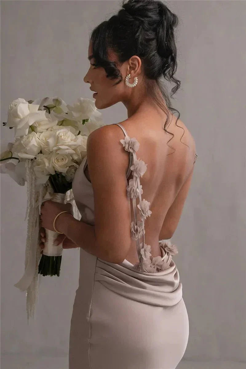 Freixiosa – Vestido de Festa em Seda com Babados