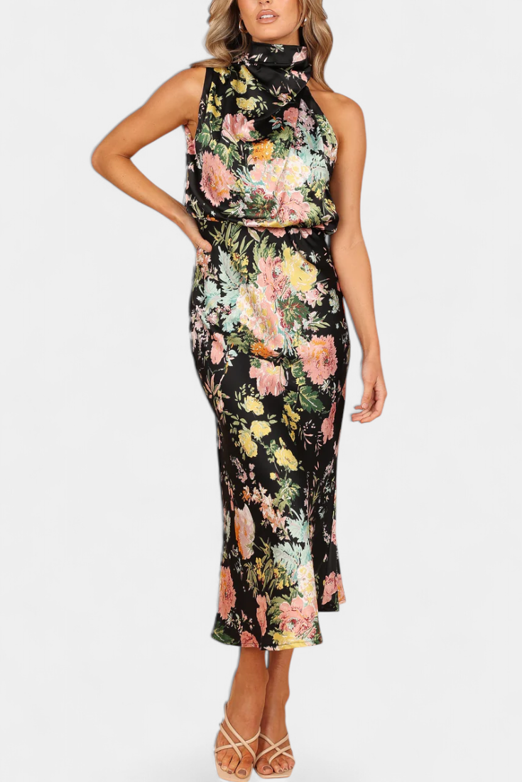 Favaios – Vestido Maxi Floral Halter