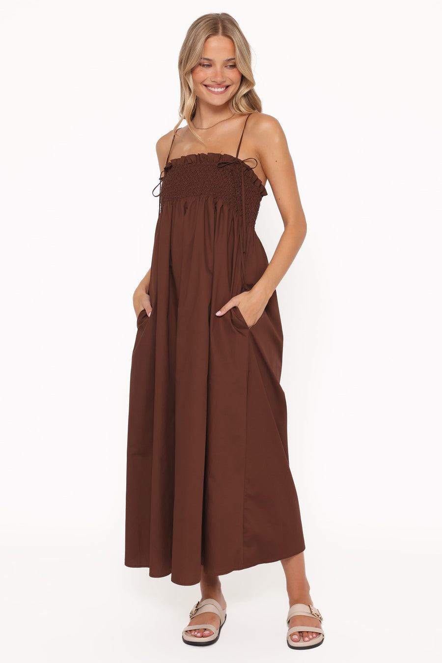 Foz do Arelho – Vestido Maxi de Decote Quadrado