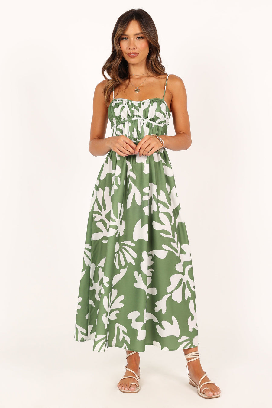 Alpiarça – Vestido Midi com Decote Coração