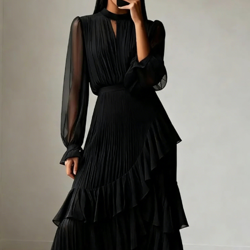 Lagoa – Vestido Midi Plissado