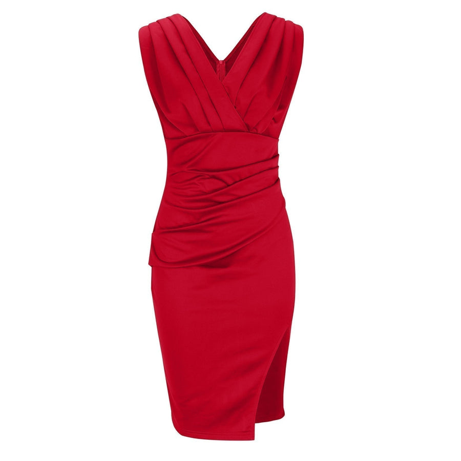 Tresminas – Vestido Justo com Decote em V