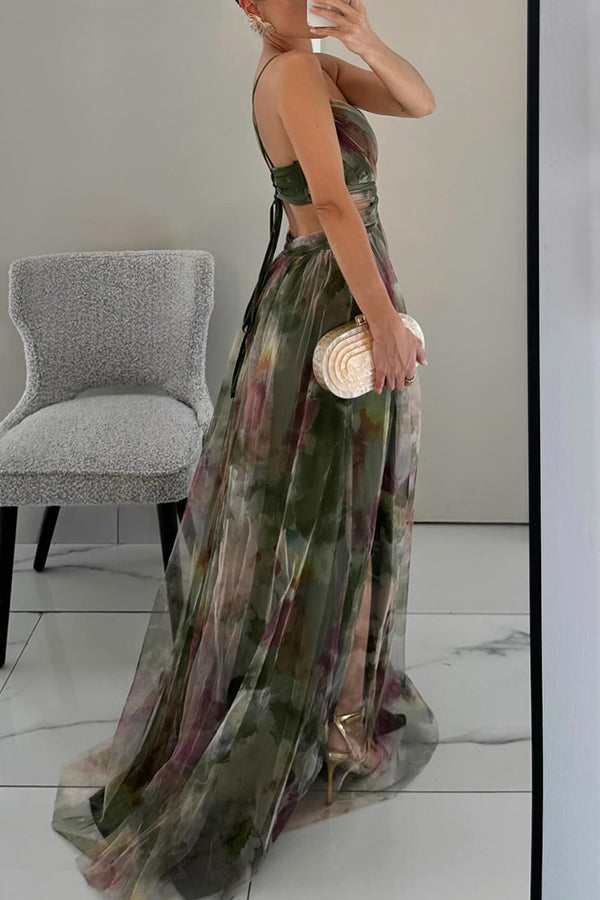 Codeçoso – Vestido Longo com Estampado Floral