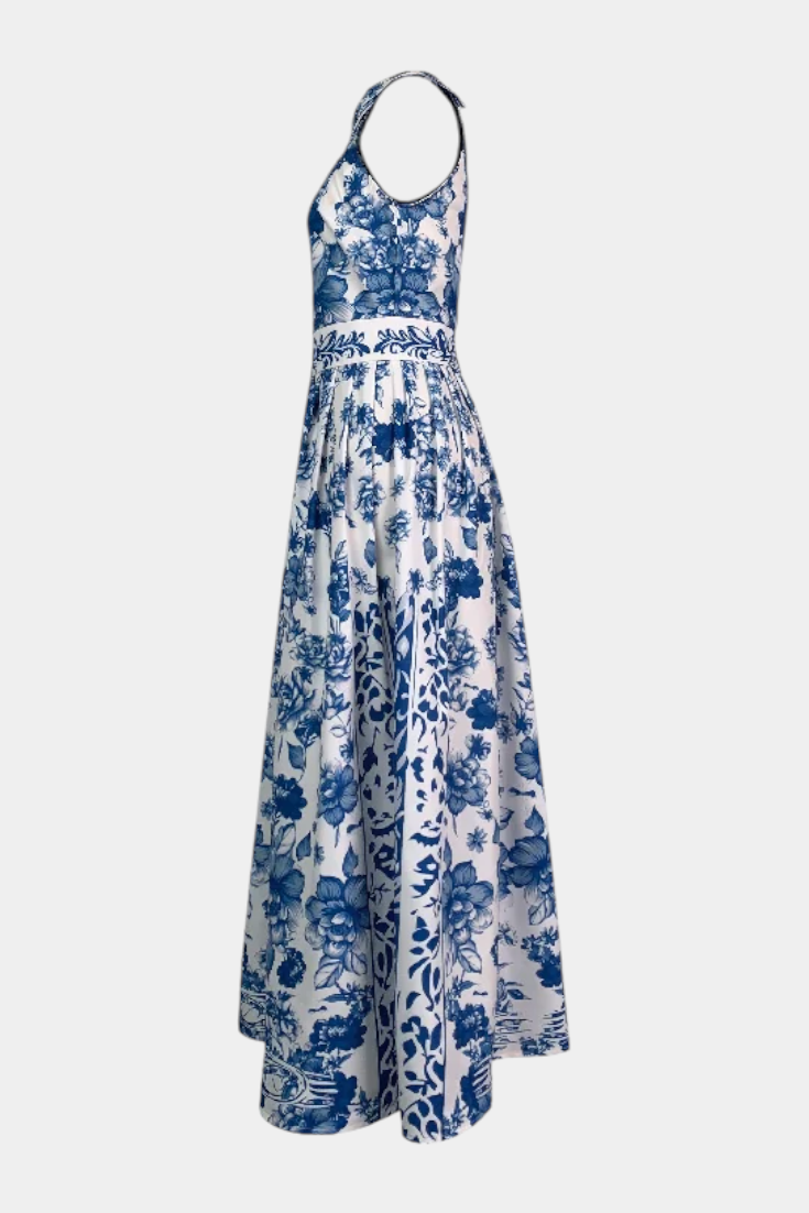 Vista Alegre – Vestido Floral Porcelana