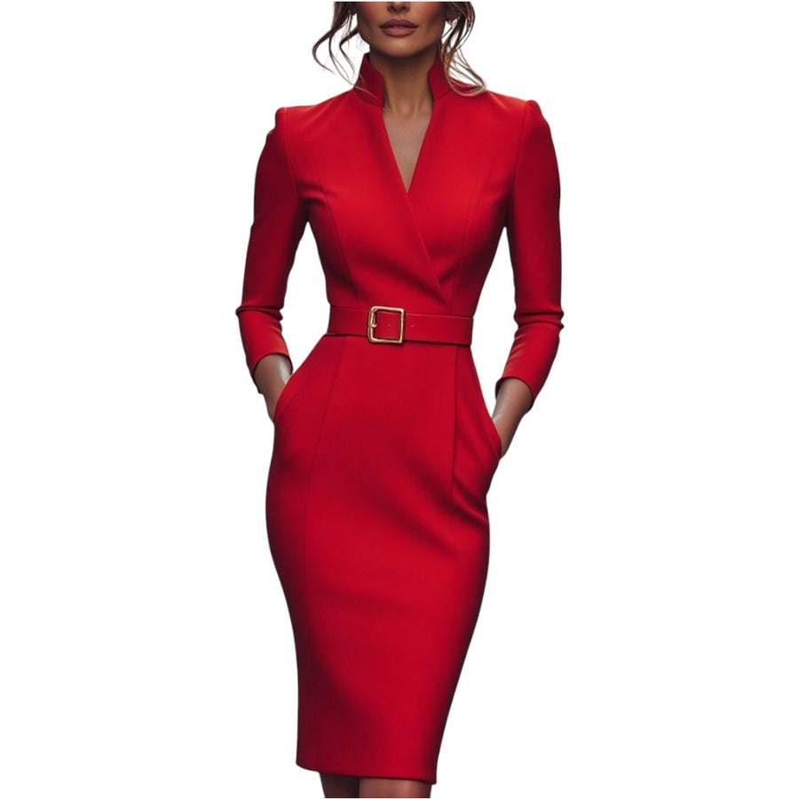 Guarda – Vestido Preto com Gola Mao