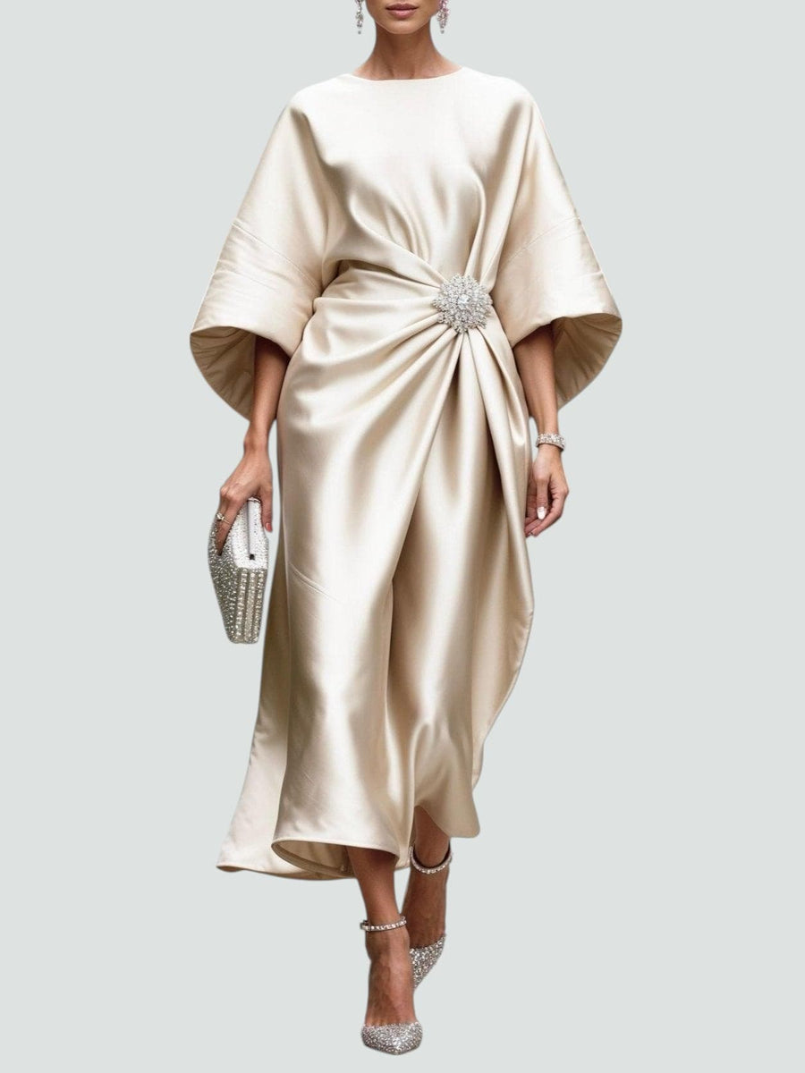 Sarzedo – Vestido Longo com Decote Canoa