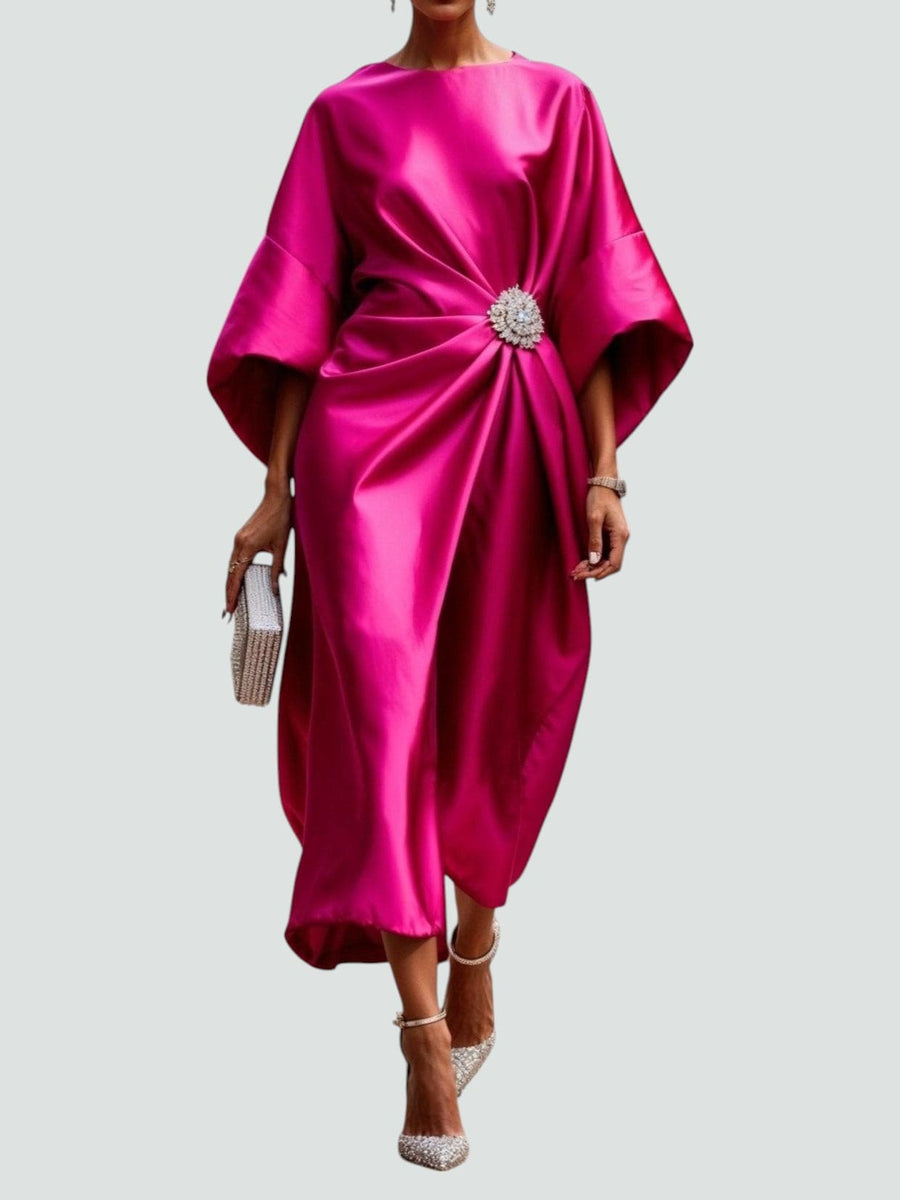 Sarzedo – Vestido Longo com Decote Canoa