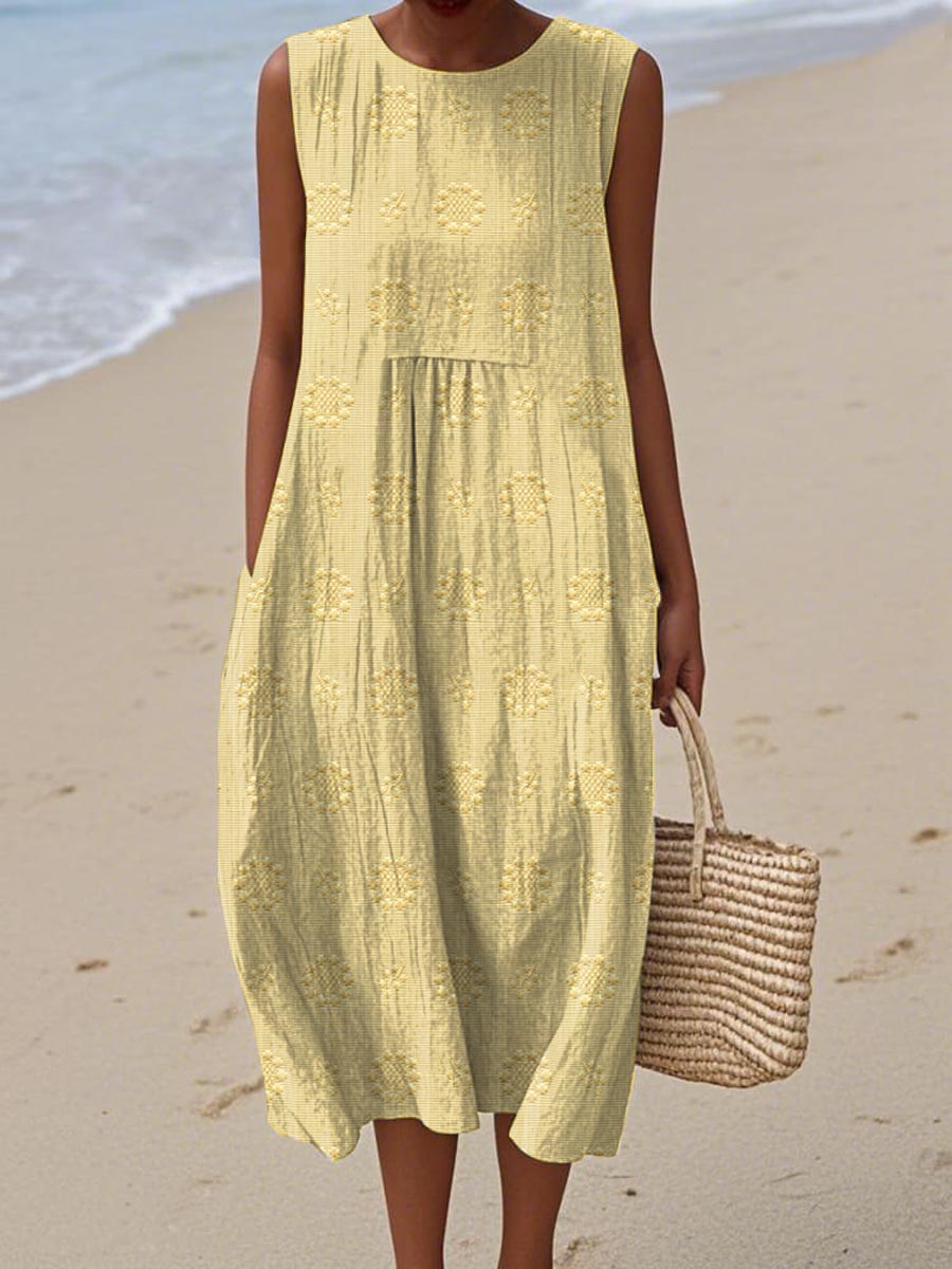 Almendra – Vestido Midi de Algodão