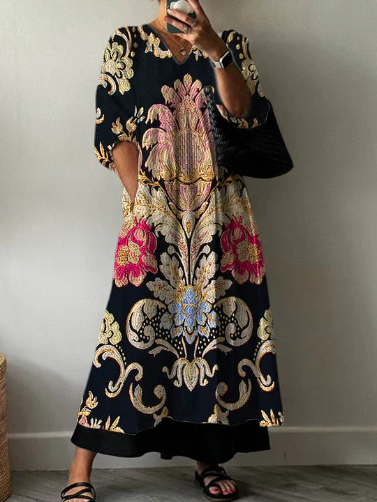 Querença – Vestido Estampado Boho
