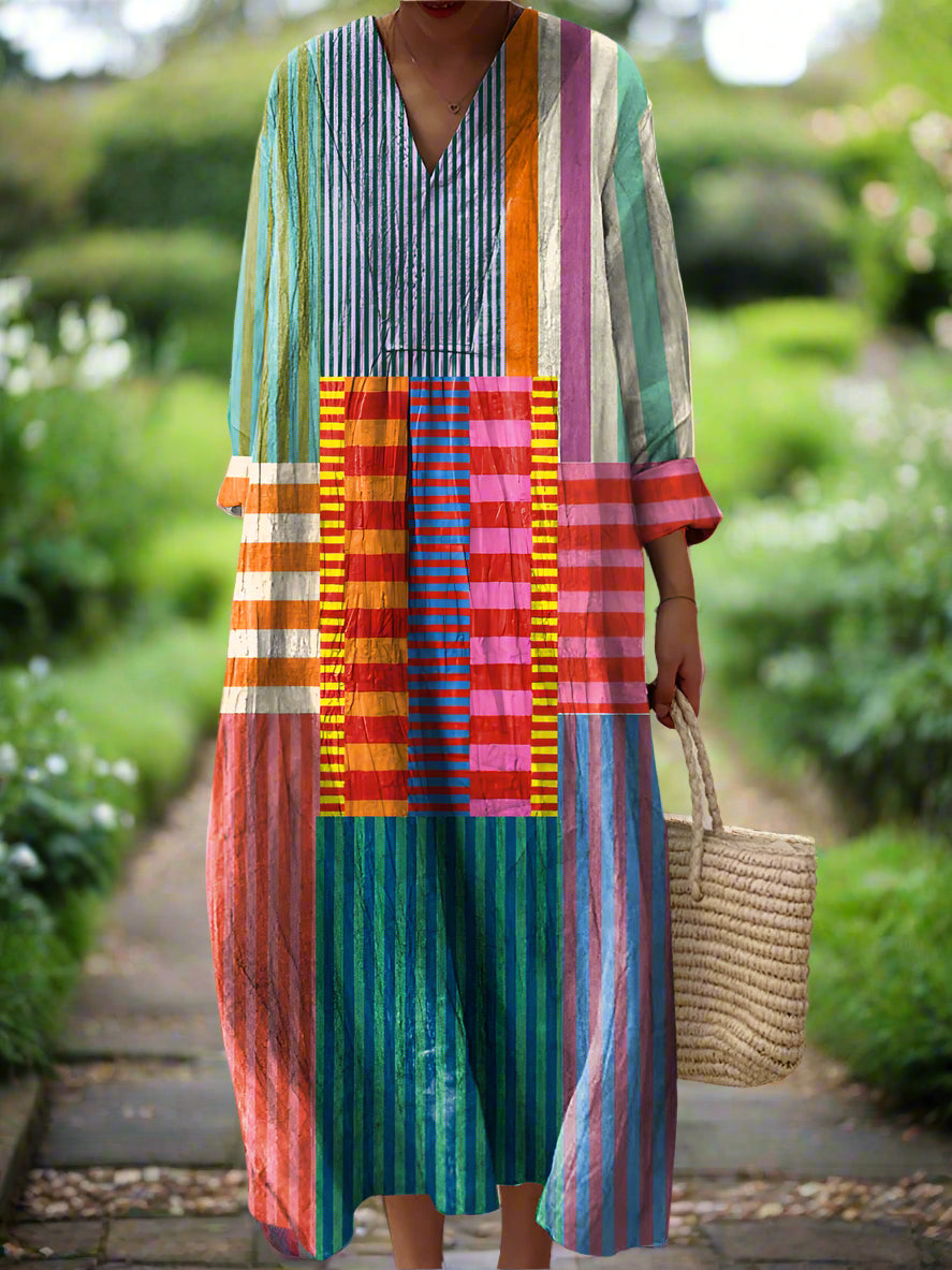 Coelhoso – Vestido com Estampado Geométrico