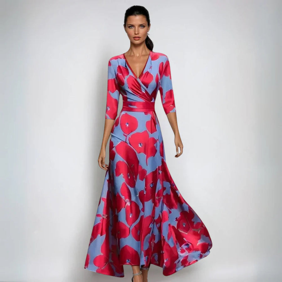 Almograve – Vestido Envelope Floral