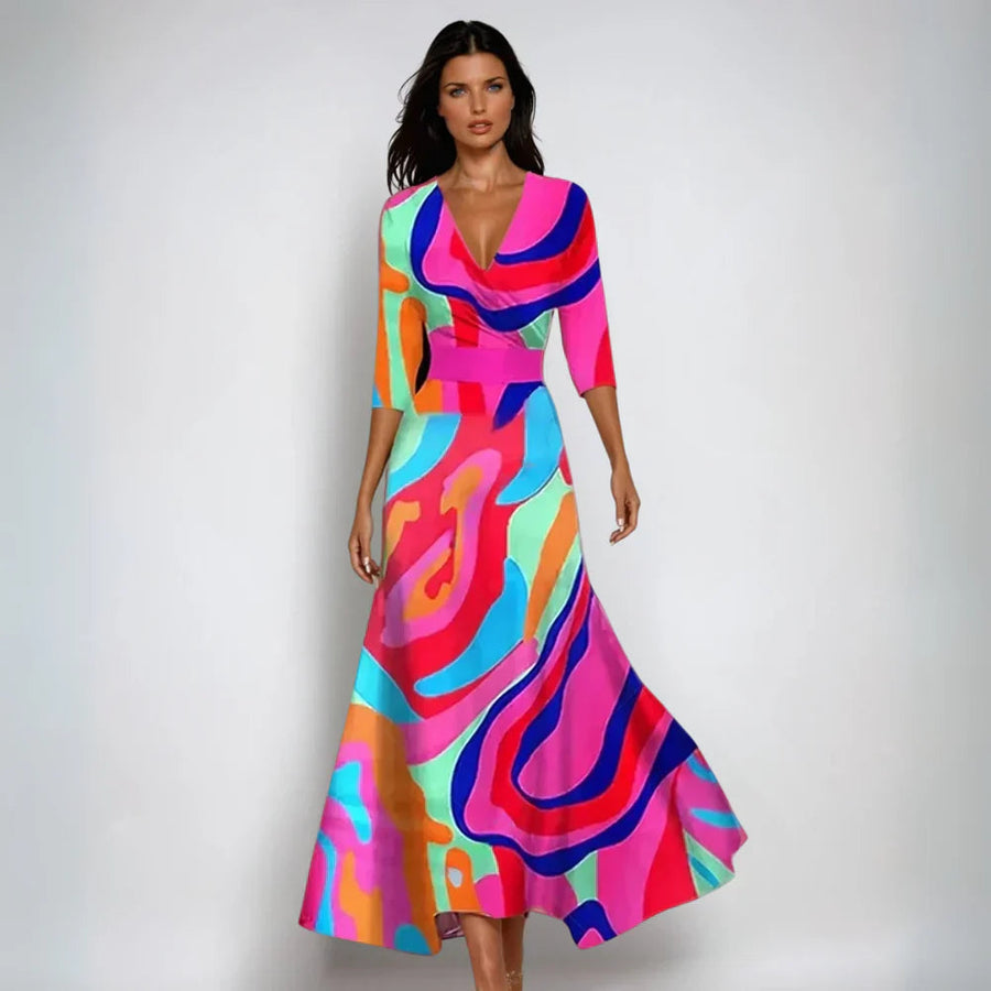 Almograve – Vestido Envelope Floral