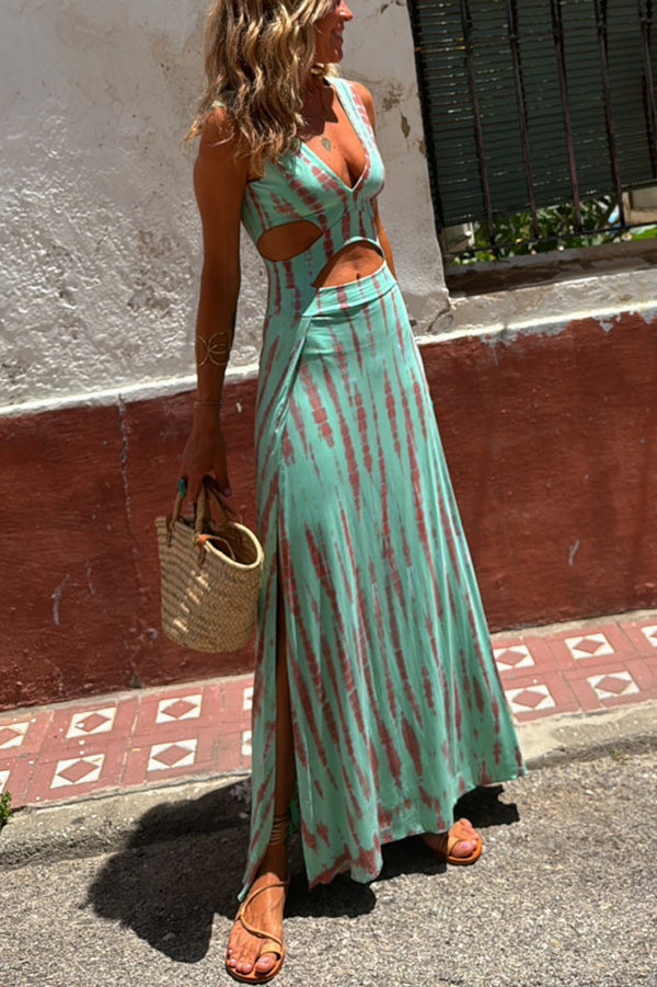 Pitões das Júnias – Vestido Longo de Algodão com Recortes